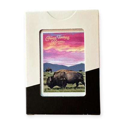 Bison Sunset Deck of Cards