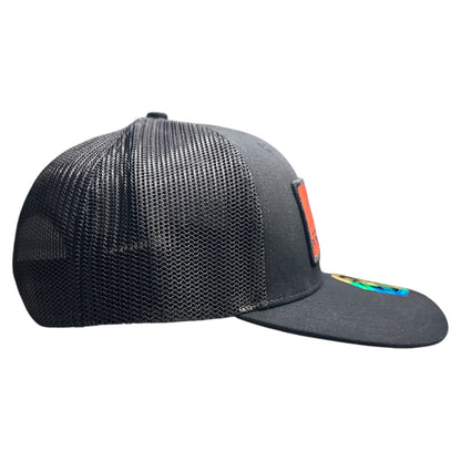 Pioneer of the Plains - Black and Orange Cap