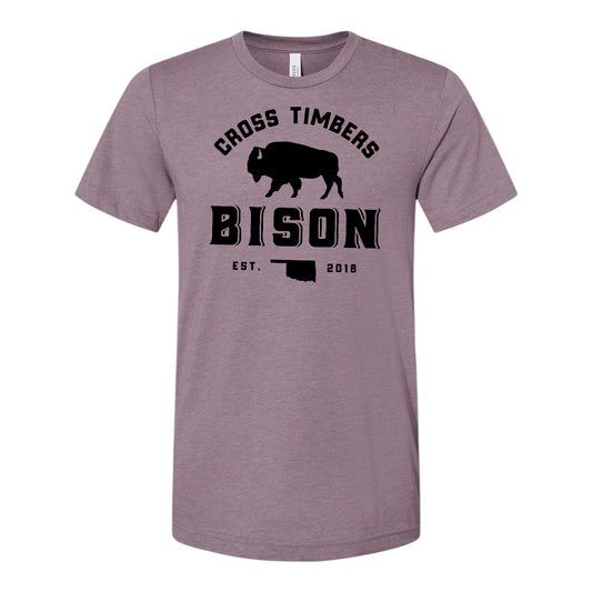 Heather Purple Classic Bison Shirt