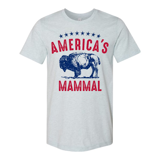 Americas Mammal Heather Oatmeal T-Shirt