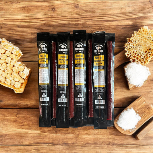 10 pack  |  2 oz - Sweet BBQ Seasoned Bison Snack Sticks