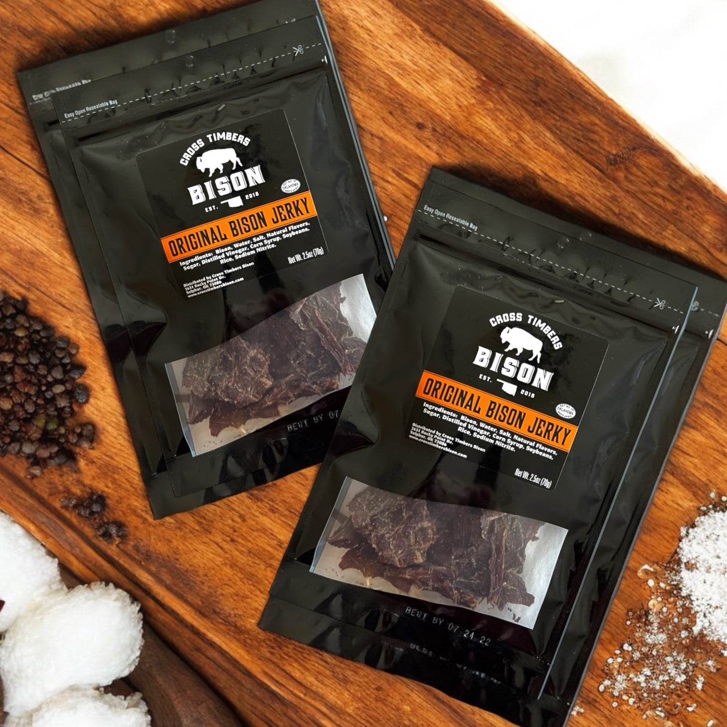 Jerky & 10 Pack | 2 oz Original w/Cheese Bison Snack Sticks