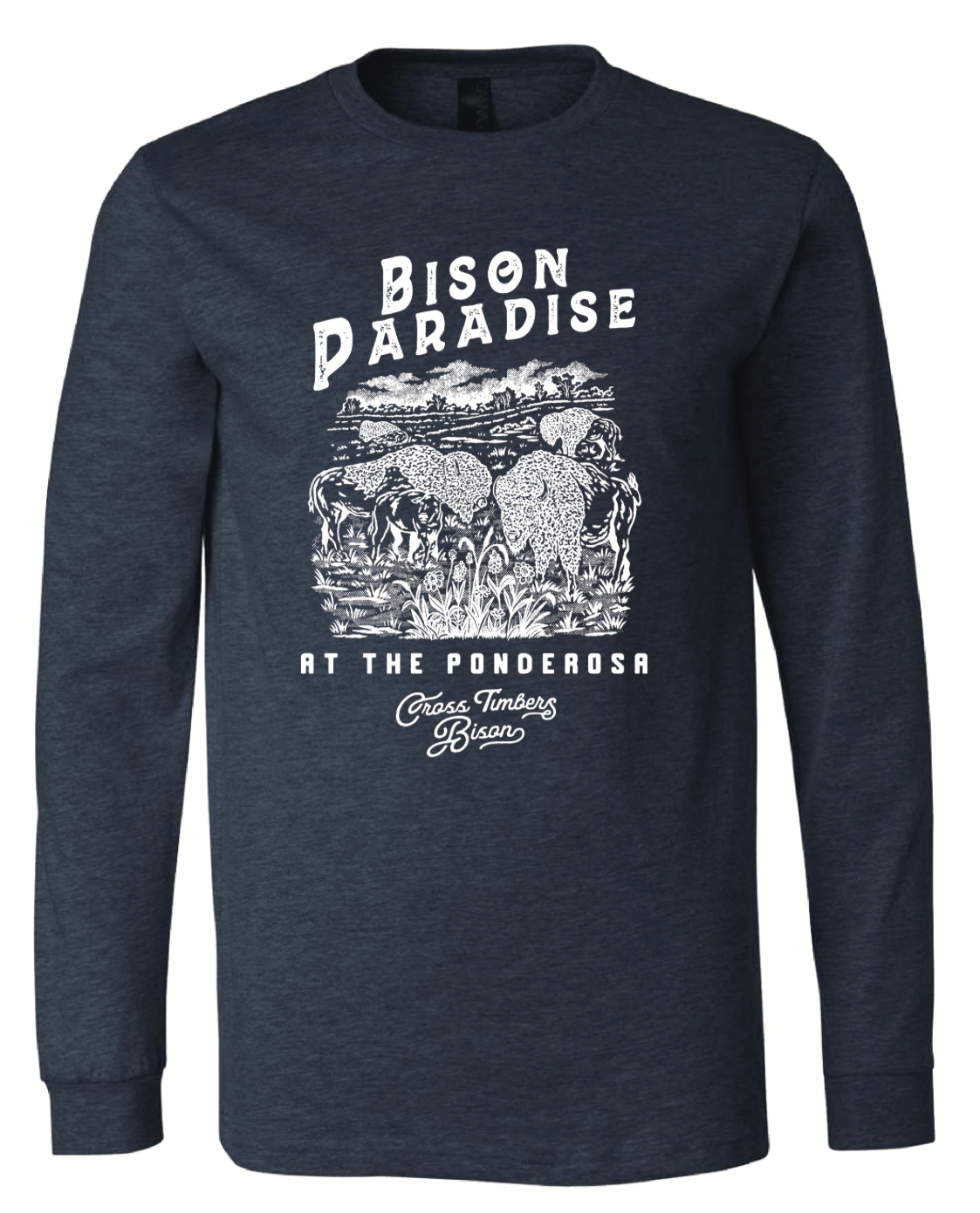 Heather Navy Ponderosa Long Sleeve Shirt