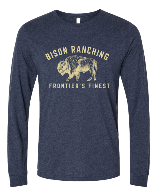 Heather Navy Long-sleeve - Frontiers Finest