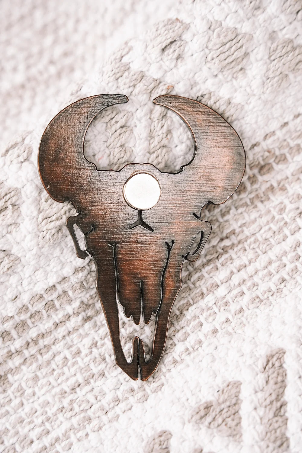 Bison Skull Bottle Opener